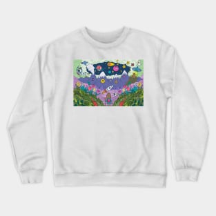 Creepy Creatures Colorful Crewneck Sweatshirt